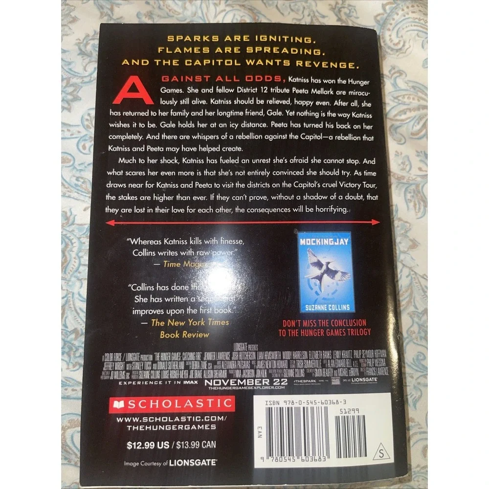 The Hunger‎ Games: Catching Fire 2 by Suzanne Collins (2013, Paperback, Movie...
